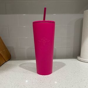 Hot Pink Starbucks 24oz Stainless Steel Tumbler